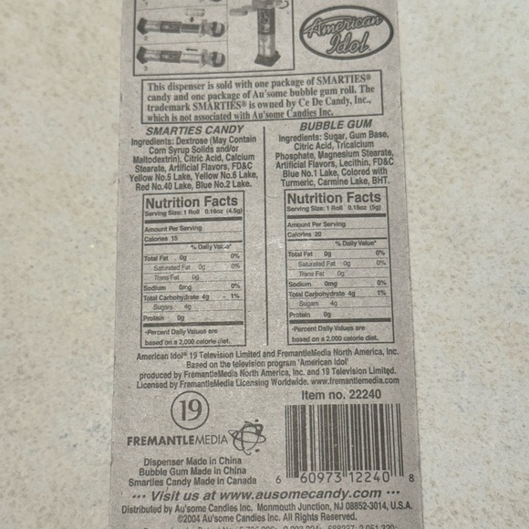 AMERICAN IDOL - Klik Au’some Candy Dispensers Judges Randy & Jackson Paula Abdul - Picture 6 of 7